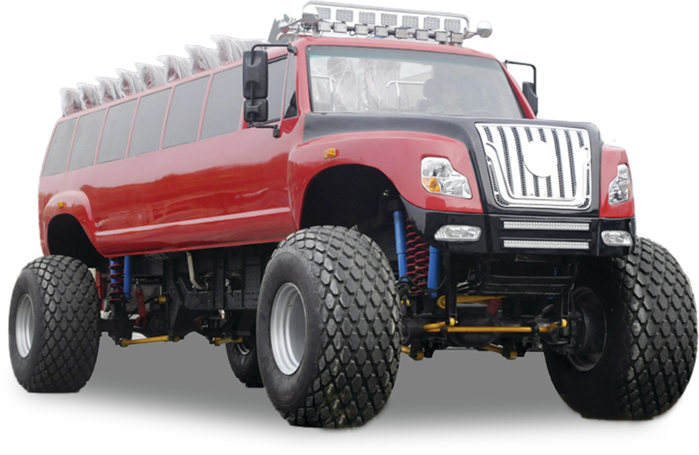 Desert sightseeing bus